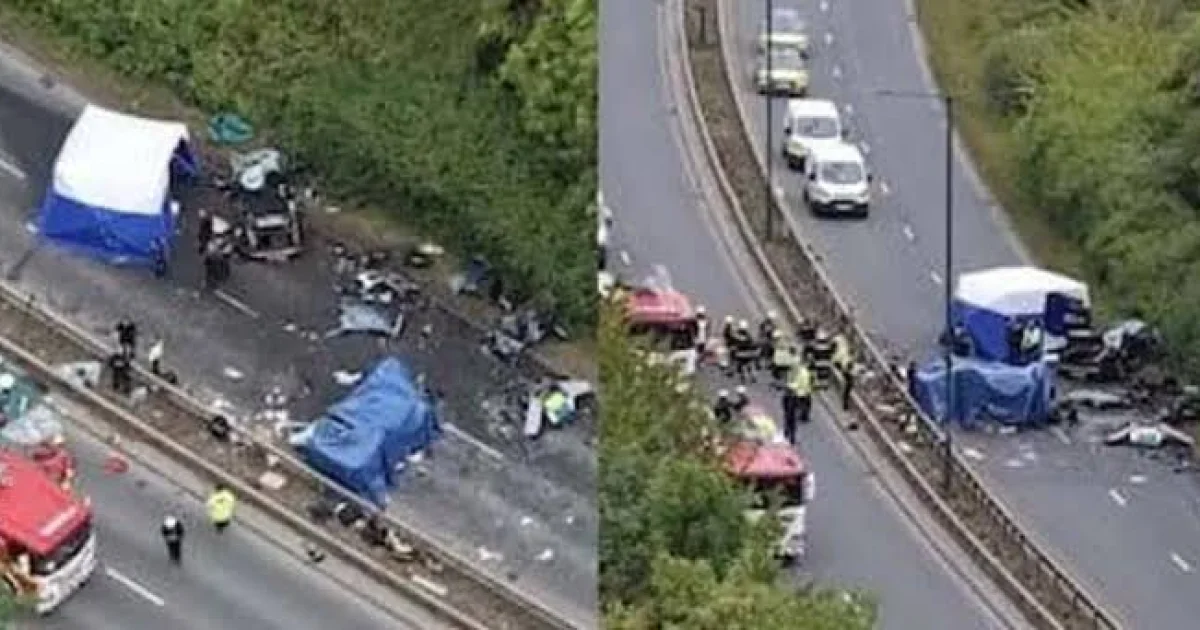 برطانیہ میں مشتبہ گاڑی کا تعاقب کرنے والی پولیس موبائل کو حادثہ، 7 افراد ہلاک